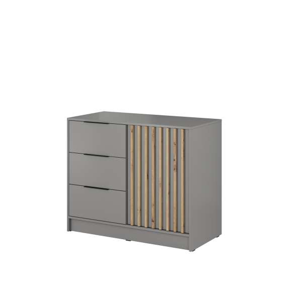 Kommode Nelly 105x86 cm - Spiler - grå matt