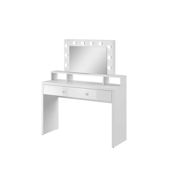 Sminkebord Aria 120x136 cm - med speil - hvit