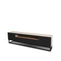 Tv-benk Loftia 200x52 cm - eik - sort matt