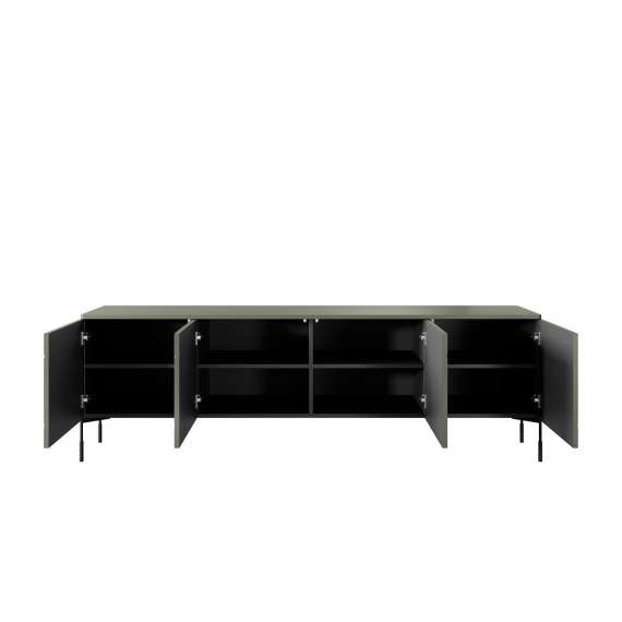 Tv-benk Sonatia 204 - olivengrønn - 4 dører