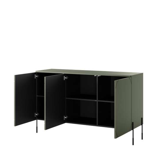 Skjenk Sonatia 154 - olivengrønn - 3 dører