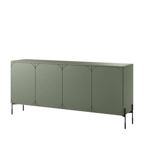 Skjenk Sonatia 204 - olivengrønn - 4 dører