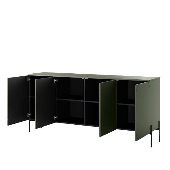 Skjenk Sonatia 204 - olivengrønn - 4 dører