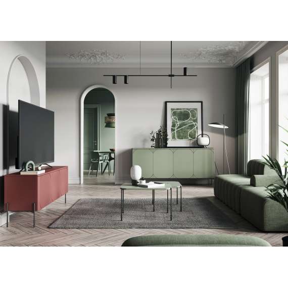 Skjenk Sonatia 154 - olivengrønn - 3 dører