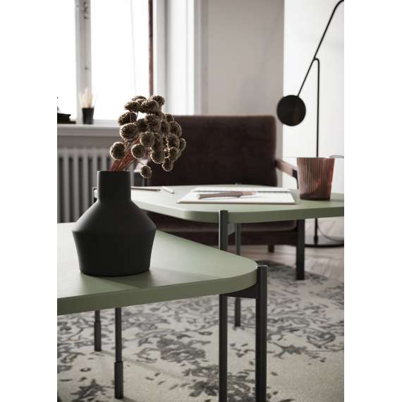 Stuebord Sonatia 60x45 - olivengrønn - metallben