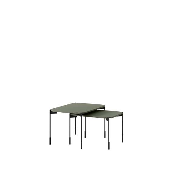 Stuebord Sonatia 70x50 - olivengrønn - metallben