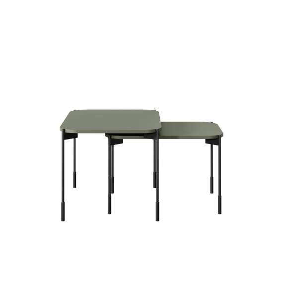 Stuebord Sonatia 70x50 - olivengrønn - metallben