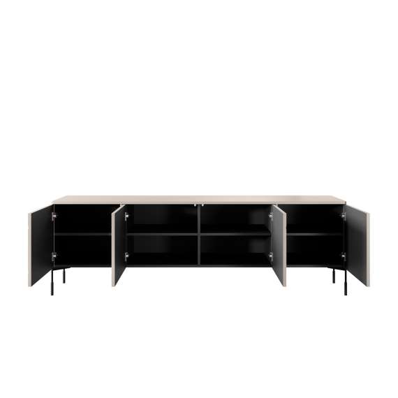 Tv-benk Sonatia 204 - cashmere - 4 dører