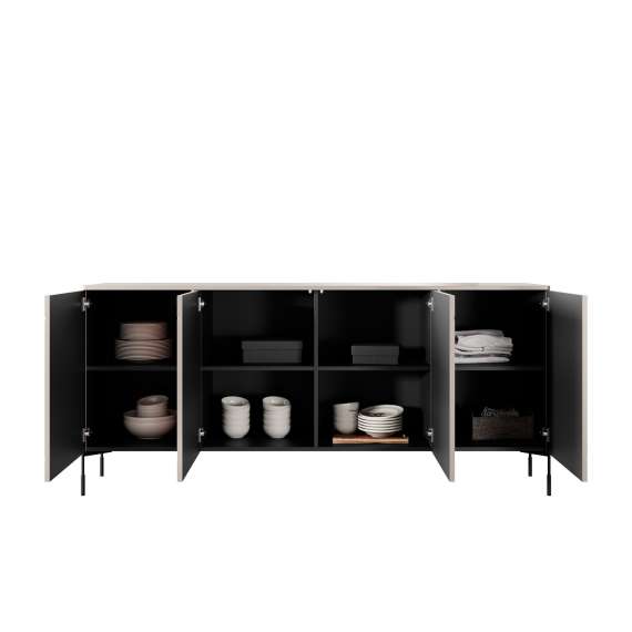 Skjenk Sonatia 204 - cashmere - 4 dører