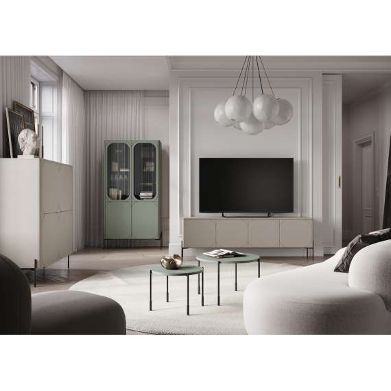 Skap Sonatia 124x140 - cashmere - 4 dører