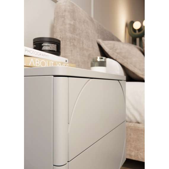 Nattbord Sonatia 49x55 - cashmere - 4 dører