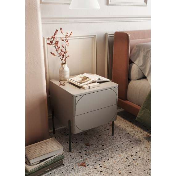 Nattbord Sonatia 49x55 - cashmere - 4 dører
