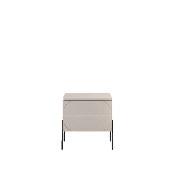 Nattbord Sonatia 49x55 - cashmere - 4 dører