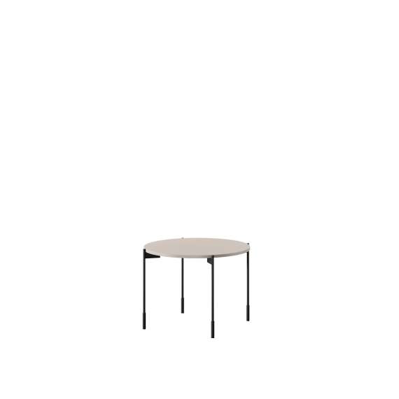 Stuebord Sonatia ø64 - cashmere - metallben