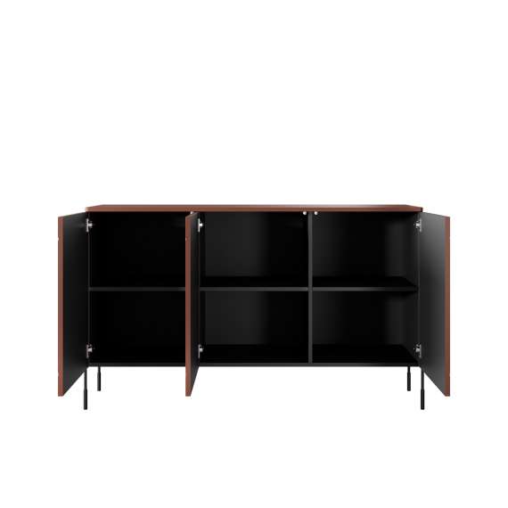 Skjenk Sonatia 154 - rustikk rød - 3 dører