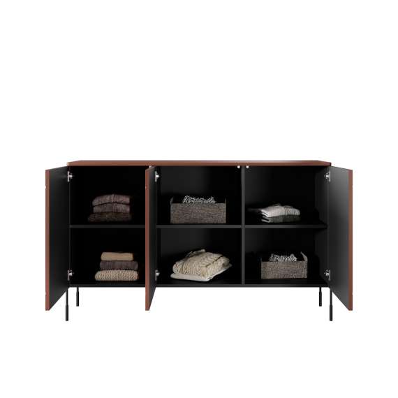 Skjenk Sonatia 154 - rustikk rød - 3 dører