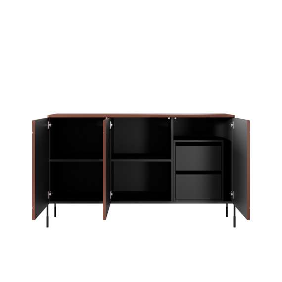 Skjenk Sonatia 154 - rustikk rød - 3 dører