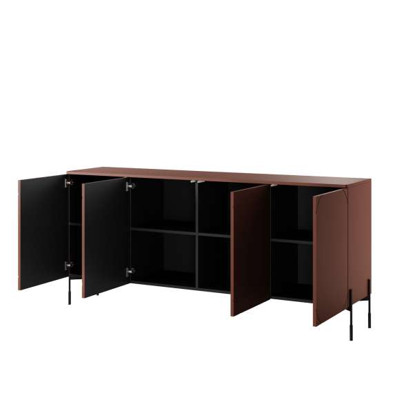 Skjenk Sonatia 204 - rustikk rød - 4 dører