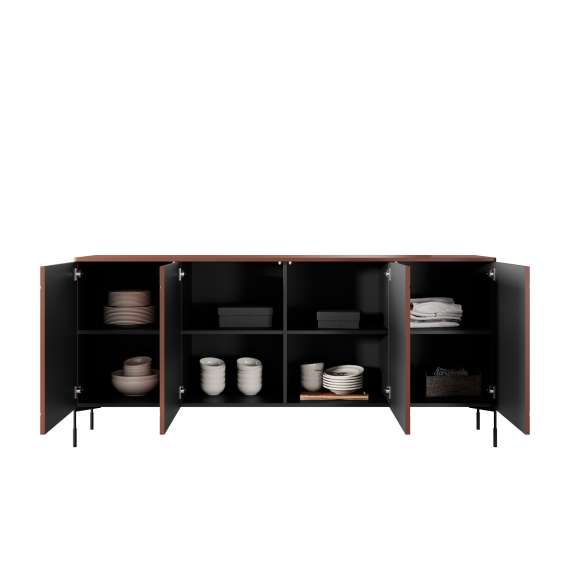 Skjenk Sonatia 204 - rustikk rød - 4 dører