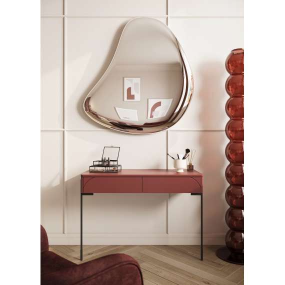 Konsoll Sonatia 104x45 - rustikk rød - sminkebord - veggmontert