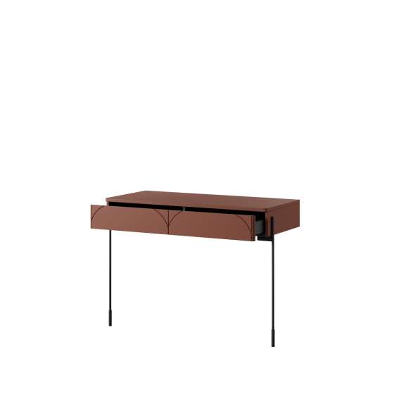 Konsoll Sonatia 104x45 - rustikk rød - sminkebord - veggmontert