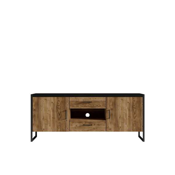 TV-benk Tarabo 154x68 cm - Trelook - Svart matt