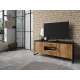 TV-benk Tarabo 154x68 cm - Trelook - Svart matt