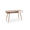 Skrivebord Marry 120x60 cm - eik sonoma - hvit matt