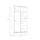 Garderobe Smarta 119 cm - med skyvedører