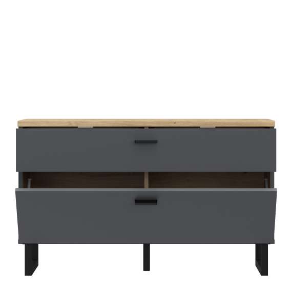 Tv-benk Adia 96x58 cm - med metallben - Høy