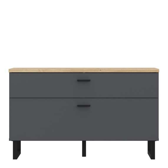 Tv-benk Adia 96x58 cm - med metallben - Høy