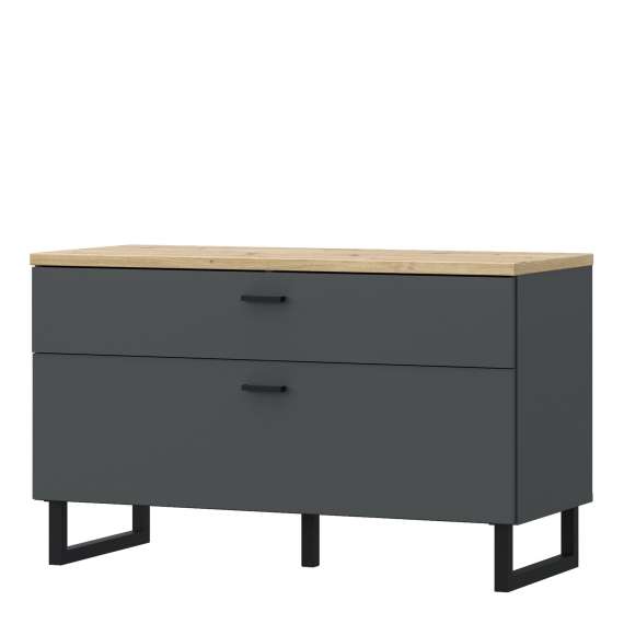 Tv-benk Adia 96x58 cm - med metallben - Høy