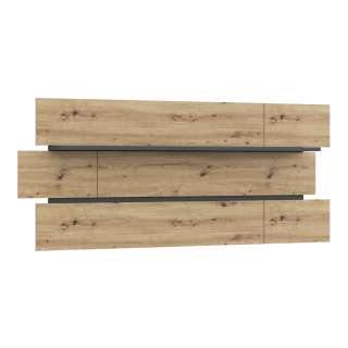 Vegghylle Adia 195 cm - Eik - Veggpanel