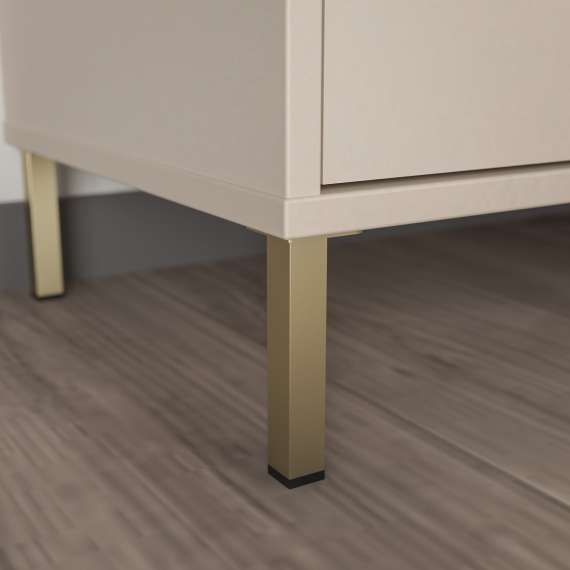 Tv-benk Atrice 169x48 cm - med ben - Sand matt