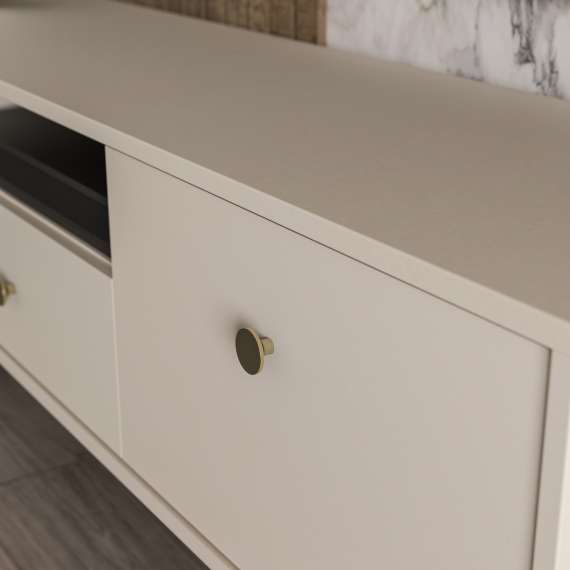 Tv-benk Atrice 169x48 cm - med ben - Sand matt