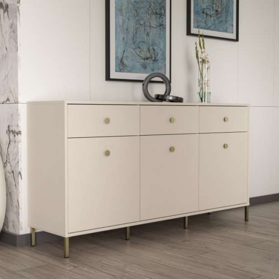 Skjenk Atrice 169x90 cm - med ben - Sand matt