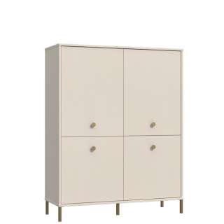 Skap Atrice 114x144 cm - med ben - 4 dører