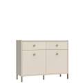 Skjenk SALVATRICE 114x90 cm - beige sand - 2 dører - 2 skuffer