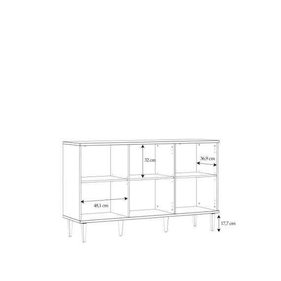 Skjenk Calasetta 150x90 cm - med ben - Flettet fronter