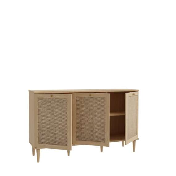 Skjenk Calasetta 150x90 cm - med ben - Flettet fronter