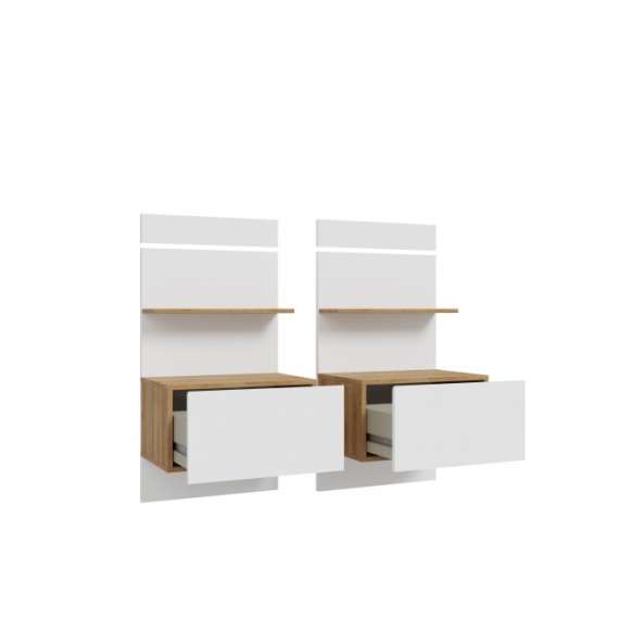 Nattbord Belardo 50 cm - med belysning