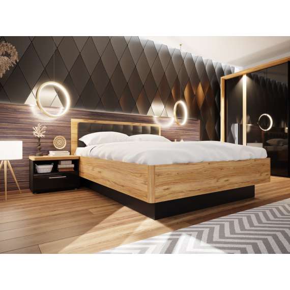 Seng Tuluza 140x200 cm - med oppbevaring