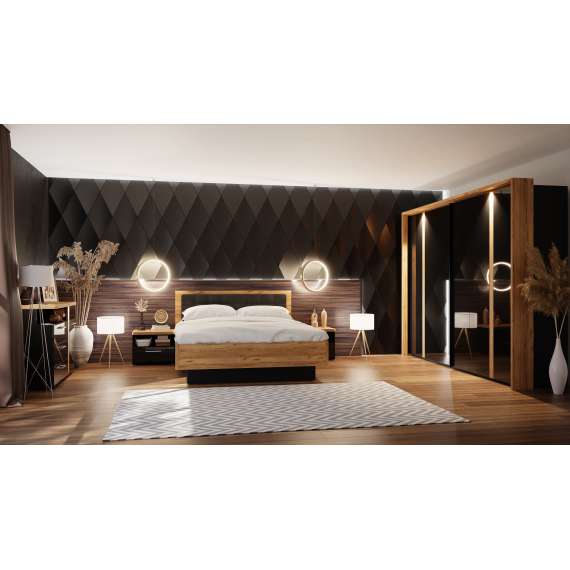 Seng Tuluza 140x200 cm - med oppbevaring