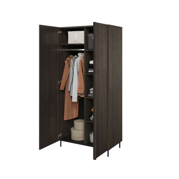 Garderobeskap Piemonte 92x196 cm - med ben - 2 dører