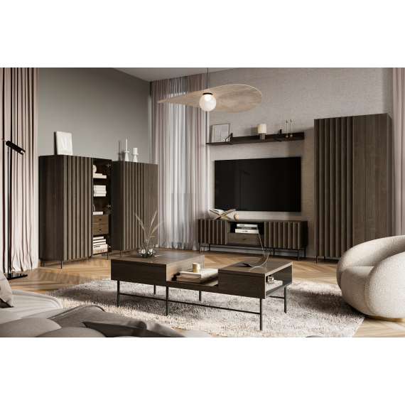 Tv-bord Piemonte 165x55 cm - med ben