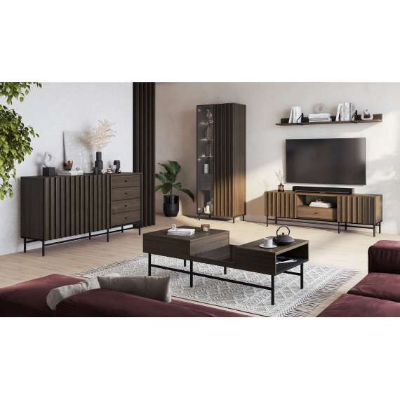 Skap Piemonte 92x144 cm - med ben - 2 dører