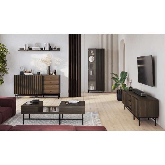 Skap Piemonte 92x144 cm - med ben - 2 dører