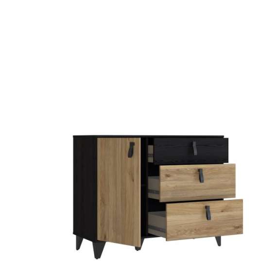 Skjenk Lya 108x85 cm - 1 dør - 2 skuffer