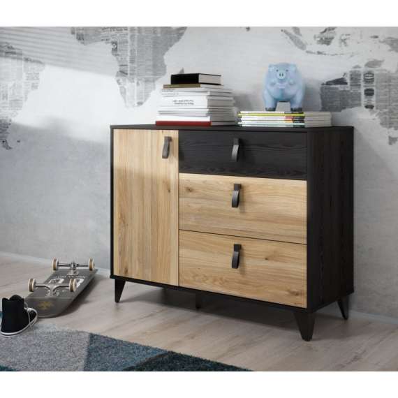 Skjenk Lya 108x85 cm - 1 dør - 2 skuffer