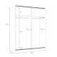 Garderobeskap Lya 170x210 cm - Skyvedører
